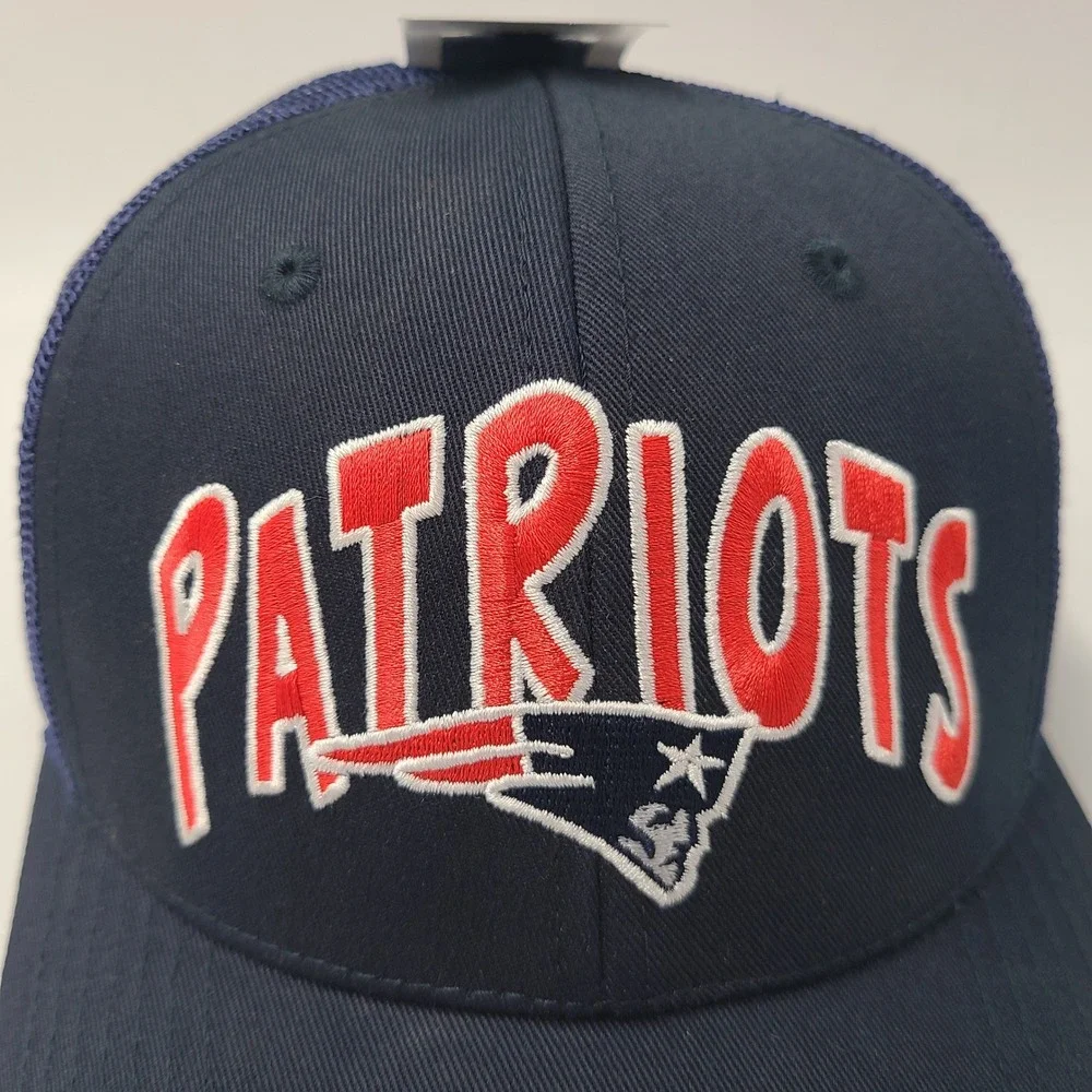 Youth New England Patriots Hat Adjustable Trucker Mesh NFL Team Apparel Blue NFL